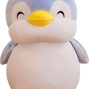 Plushies Penguin Stuffed Animal Toys, Soft Penguin Stuff Plush Doll Gift for Kids Girls Boys Girlfriend Valentines Day Gifts Throw Pillow (Blue,9.8in/25cm)