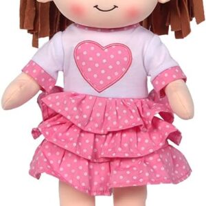 Toys, 16""  Interactive Soft Plush Doll, Embroidered FACE & Removable Clothes