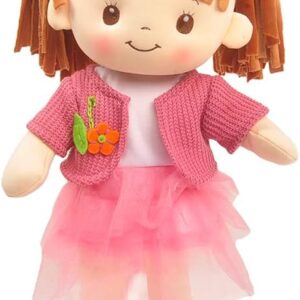Toys, 16""  Interactive Soft Plush  Doll, Embroidered FACE & Removable Clothes