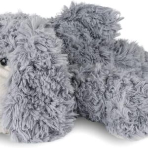 Smiling Puppy Dog Stuffed Animal Plush Toys for Kids Boys Girls Birthday Nursing Bedtime Christmas Easter Gifts, 17.7 inches Gray
