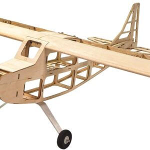 Balsa Wood Airplane Kits  Training Plane, 32" Wingspan Laser Cut Unassembled RC Flying Model Aircraft to Build for Adults (KIT+Motor+ESC+Servo+Prop+Flim Pack)