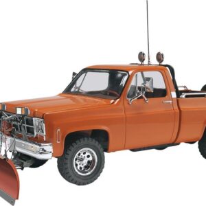 Pickup with Snow Plow Plastic Model Kit,White