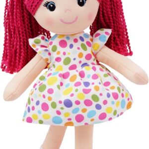 18"   - Soft Cuddly Plush Doll Gift for Girls - Huggable  Doll - Pink L