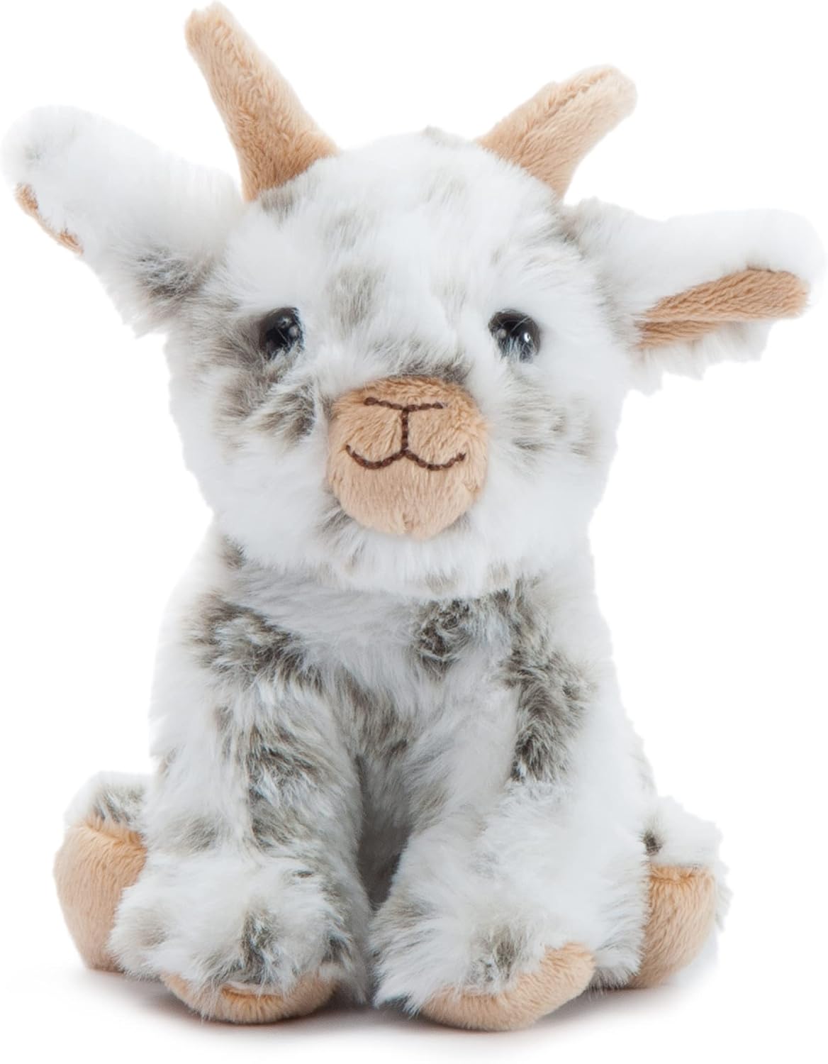 The Petting Zoo Goat Stuffed Animal Plushie, Gifts for Kids, Farm Animals, Goat Plush Toy 6 inches