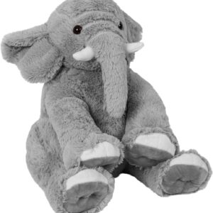 Weighted Elephant Stuffed Animals, 5Lb Weighted Plush Giant 16in Elephant Throw Pillow Plushie for Boys, and Girls Christmas (Grey)