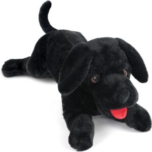 Dog Stuffed Animal, 21 inch Black Lab Plush Dog, Realistic Stuffed Dog, Puppy Plush Toy for Kids