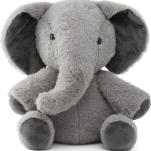 Elephant Stuffed Animals - Soft & Cozy Baby Stuffed Elephant Plush Toy (Large - 10.5 Inches) Machine Washable Stuffed Animals for Boys & Girls 3-5+