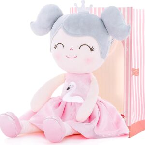 Plush Dolls Baby Girl Gifts Soft First Doll Girl Toys Swan Pink 16''